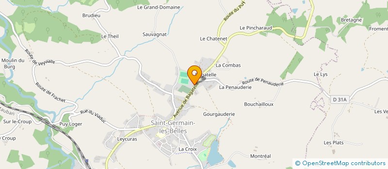 localisation de l'entreprise SARL LES VERGERS DE BAGATELLE à SAINT-GERMAIN-LES-BELLES
