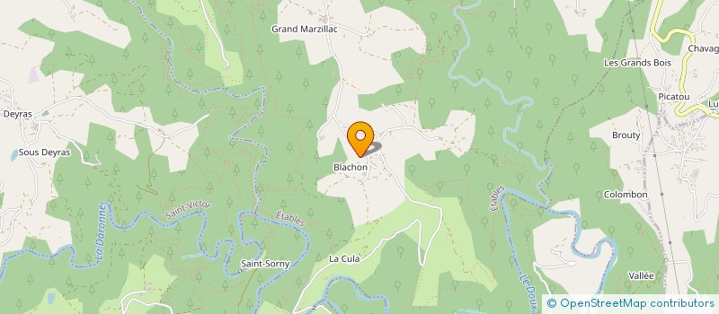 localisation de l'entreprise SARL LES VERGERS DE L'ARDECHE  ETABLES