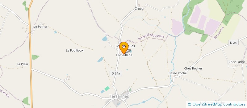 localisation de l'entreprise SARL LES VERGERS DE L'AUMAILLERIE à TERSANNES