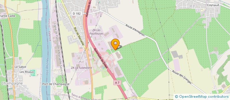 localisation de l'entreprise SARL LES VERGERS DE LA PLAINE à SAINT-RAMBERT-D'ALBON