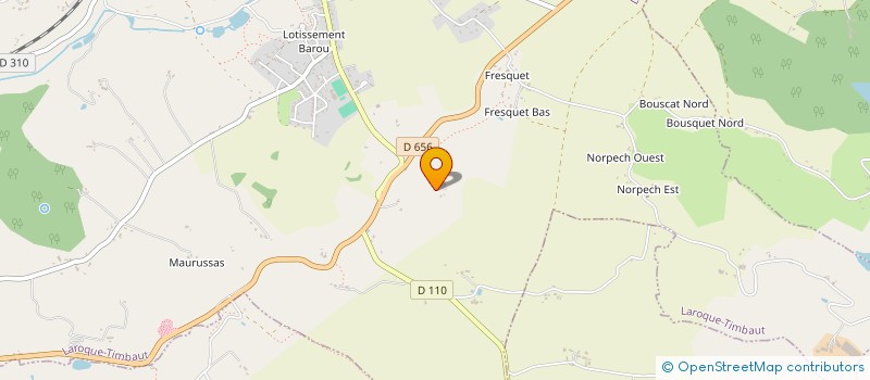 localisation de l'entreprise SARL LES VERGERS DE PEYRETTE  MONBALEN