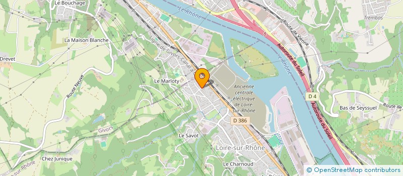 localisation de l'entreprise SARL LES VERGERS LYONNAIS à LOIRE-SUR-RHONE
