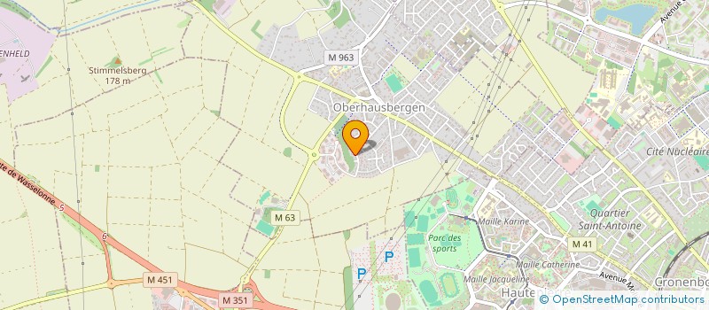 localisation de l'entreprise SARL LES VERRIERES  OBERHAUSBERGEN