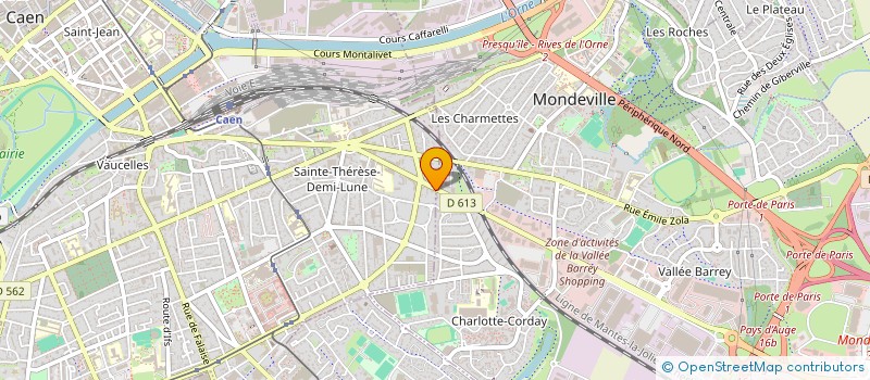 localisation de l'entreprise SARL LES VIGNES à CAEN