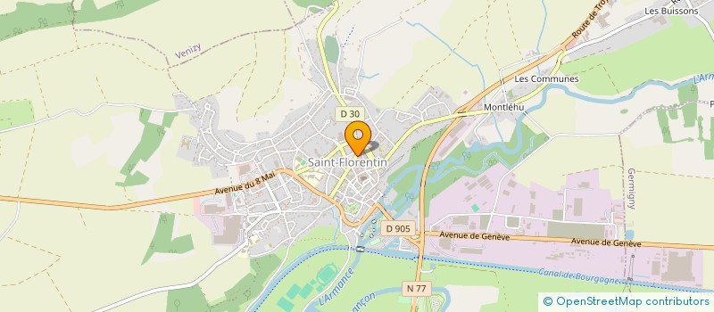 localisation de l'entreprise SARL LES VIKINGS à SAINT-FLORENTIN