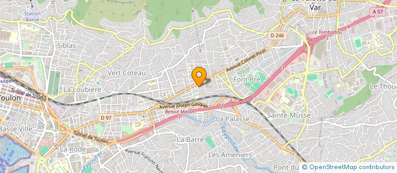 localisation de l'entreprise SARL LES VILLAS CIEL DE PROVENCE à TOULON