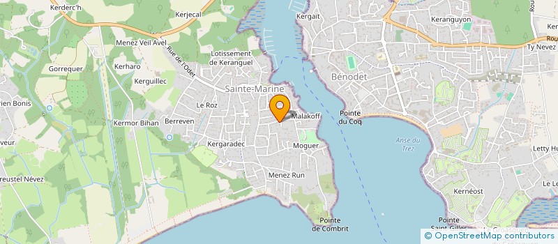 localisation de l'entreprise SARL LES VIVIERS DE CONCARNEAU  COMBRIT