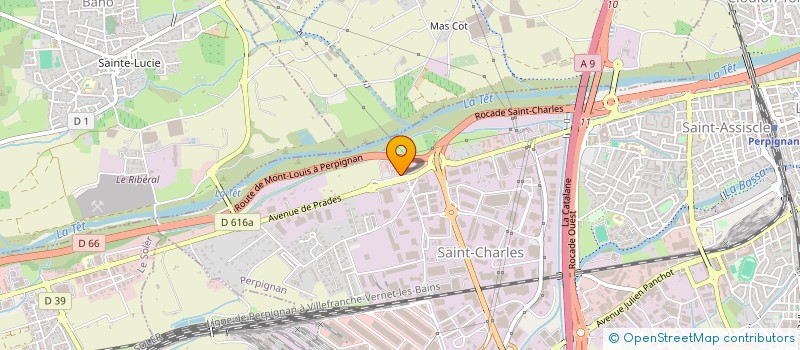 localisation de l'entreprise SARL LES VOILES BLEUES  PERPIGNAN