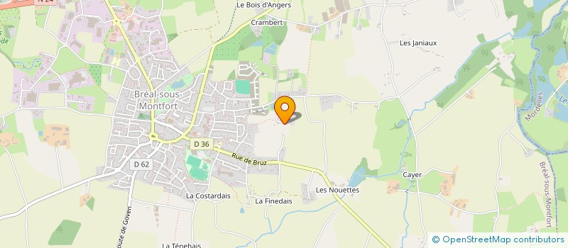 localisation de l'entreprise SARL LES VOLAILLES DU PAYS DE BROCELIANDE à BREAL-SOUS-MONTFORT