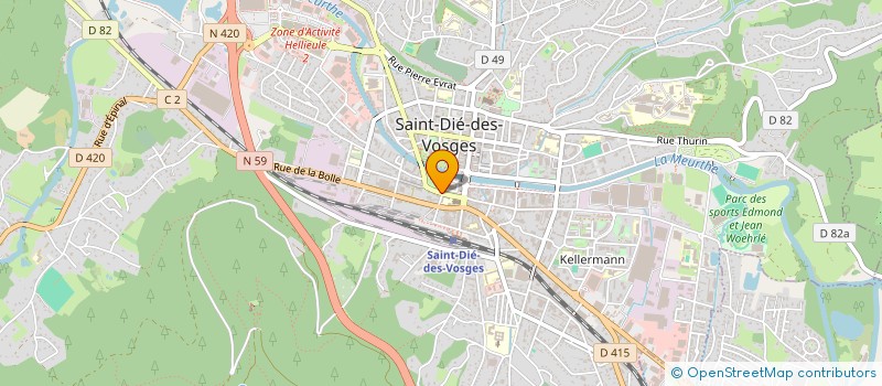 localisation de l'entreprise SARL LES VOYAGEURS à SAINT-DIE-DES-VOSGES