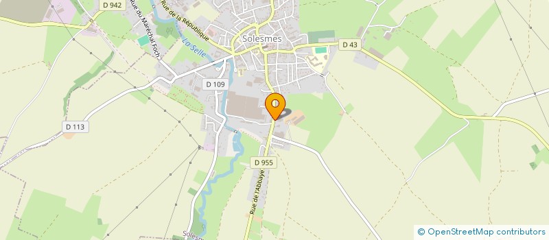 localisation de l'entreprise SARL LESAGE à SOLESMES