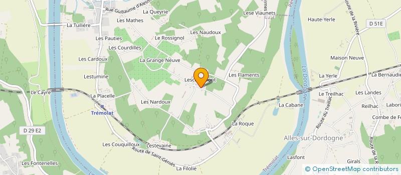 localisation de l'entreprise SARL LESCO DEL PONT  TREMOLAT