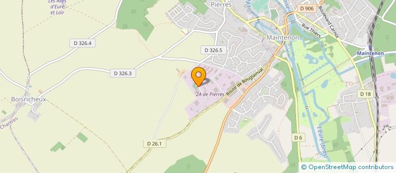 localisation de l'entreprise SARL LESOUDIER APPLICATION DU BOIS à PIERRES