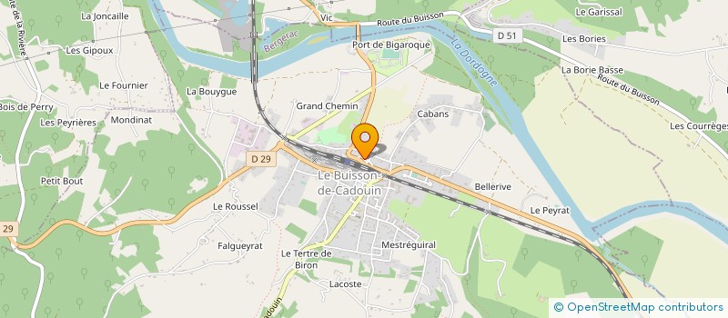 localisation de l'entreprise SARL LESPINASSE OLIVIER à LE BUISSON-DE-CADOUIN