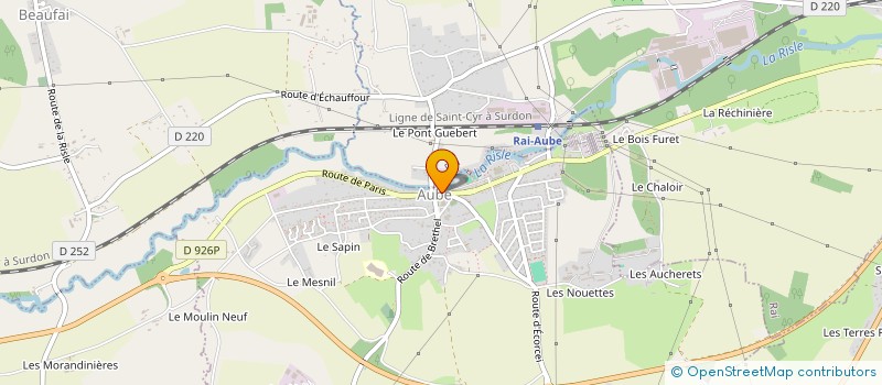 localisation de l'entreprise SARL LETELLIER - VERNEAU à AUBE