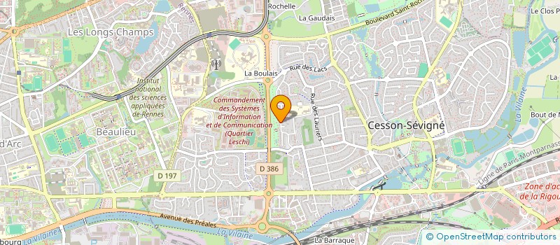 localisation de l'entreprise SARL LETEN  CESSON-SEVIGNE