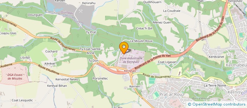 localisation de l'entreprise SARL LETTY à QUIMPER