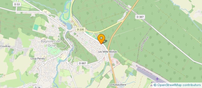 localisation de l'entreprise SARL LEVERRIER à BAGNOLES-DE-L'ORNE-NORMANDIE