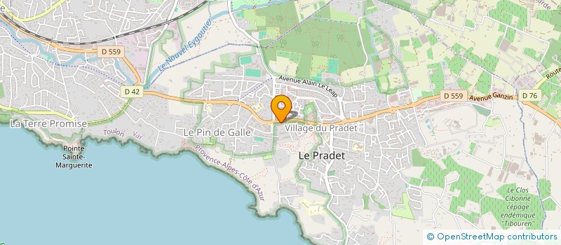 localisation de l'entreprise SARL LEVITEL  LE PRADET