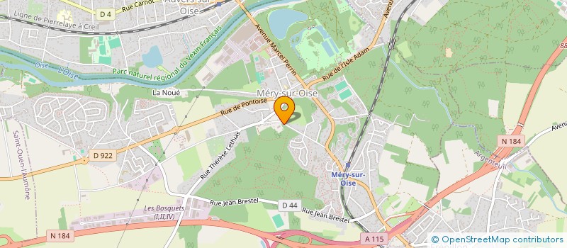localisation de l'entreprise SARL LEVOTUBE PRESTATIONS à MERY-SUR-OISE