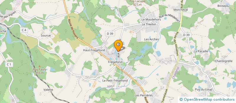 localisation de l'entreprise SARL LF SERRURERIE à CHAPTELAT