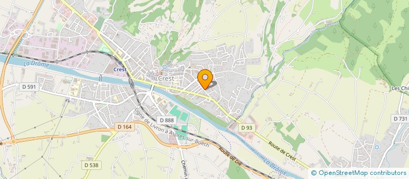 localisation de l'entreprise SARL LG SERVICES  CREST