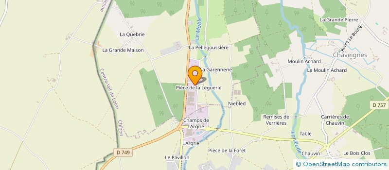 localisation de l'entreprise SARL LIAIGRE à CHAMPIGNY-SUR-VEUDE