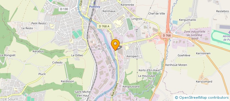 localisation de l'entreprise SARL LIBRAIRIE GUYOT à PONTIVY