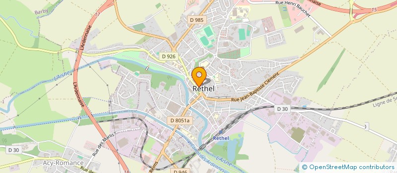 localisation de l'entreprise SARL LIBRAIRIE MAZARIN  RETHEL