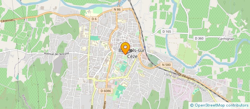 localisation de l'entreprise SARL LIBRAIRIE PRESSE DES ESCANAUX à BAGNOLS-SUR-CEZE