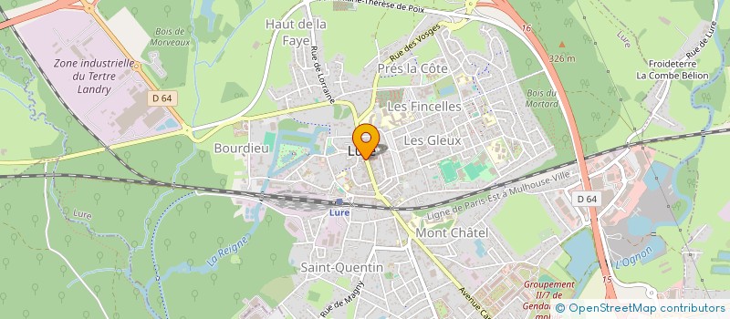 localisation de l'entreprise SARL LIBRE SERVICE DU VETEMENT à LURE