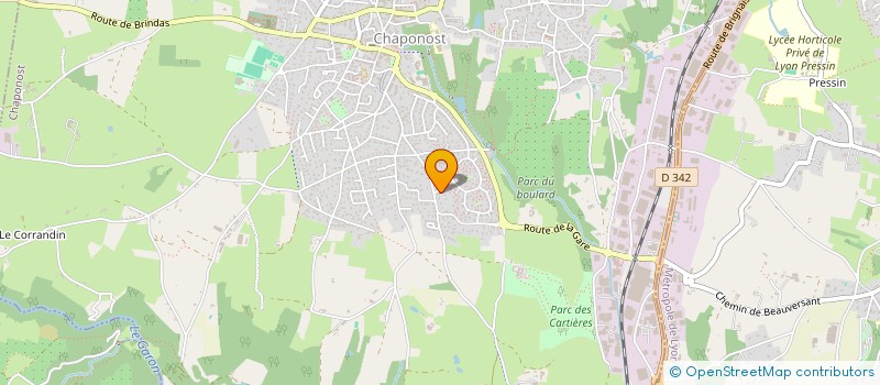 localisation de l'entreprise SARL LIGHTECH  CHAPONOST