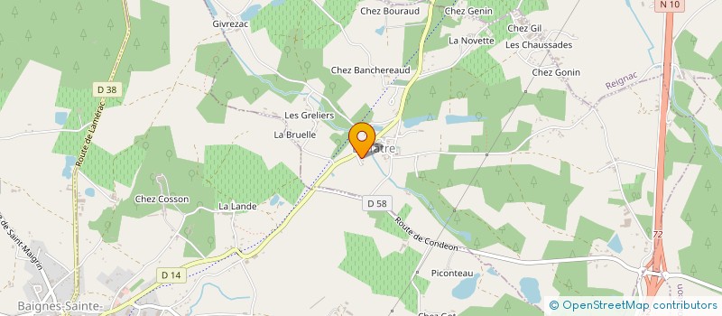localisation de l'entreprise SARL LIGNE BOIS - ETABLISSEMENTS PATRICK GILBERT à REIGNAC