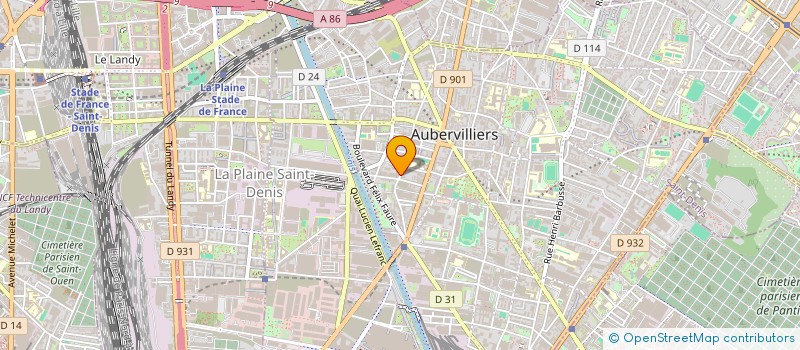 localisation de l'entreprise SARL LIGNE DES VOSGES à AUBERVILLIERS