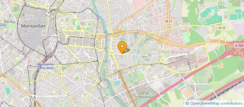 localisation de l'entreprise SARL LIGNE DROITE à MONTPELLIER