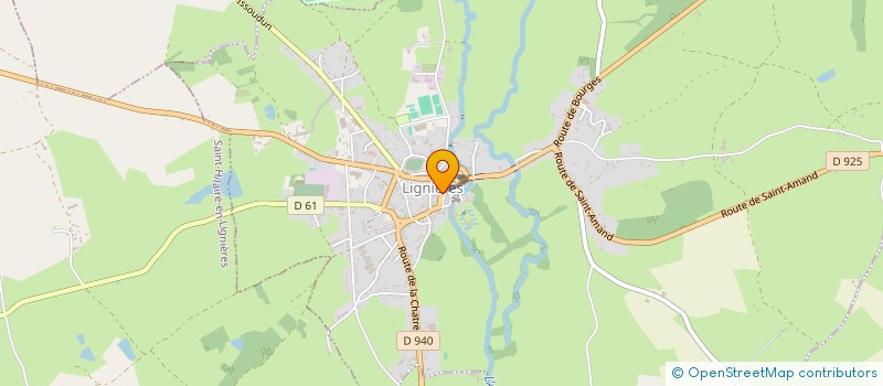 localisation de l'entreprise SARL LIGNIERES MAREE à LIGNIERES