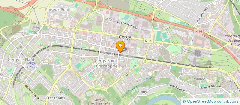 localisation de l'entreprise SARL LILA INTERNATIONAL  CERGY