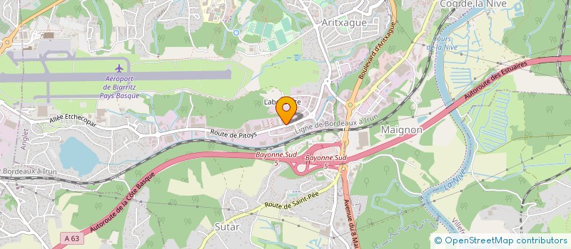 localisation de l'entreprise SARL LILANDIA  ANGLET