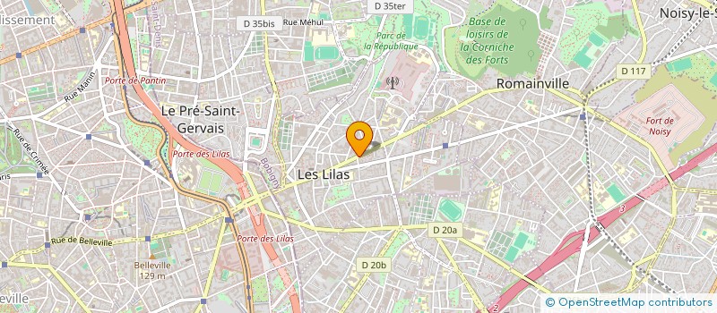 localisation de l'entreprise SARL LILAS NET à LES LILAS