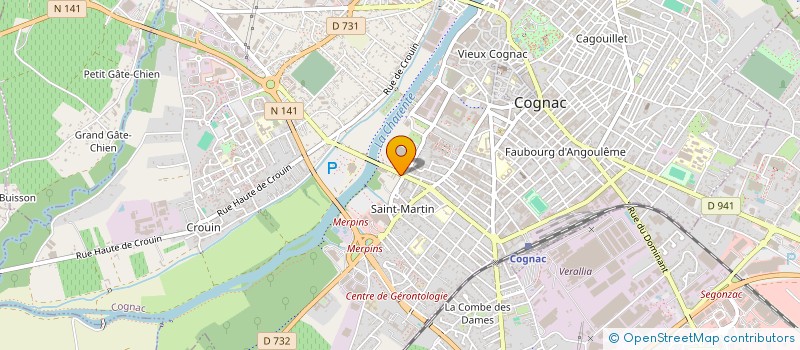 localisation de l'entreprise SARL LILI PIZZ à COGNAC