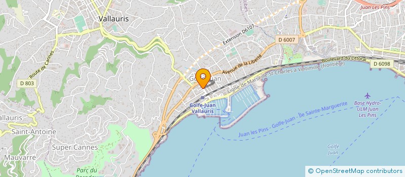localisation de l'entreprise SARL LILOU à VALLAURIS