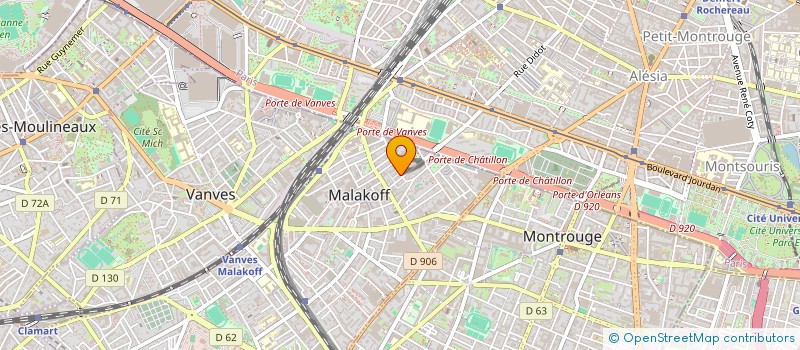 localisation de l'entreprise SARL LIMEI  MALAKOFF