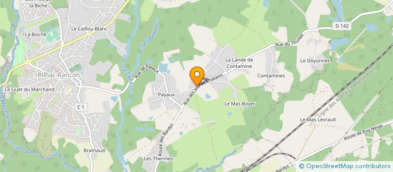localisation de l'entreprise SARL LIMOUSIN INCENDIE à RILHAC-RANCON