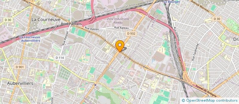 localisation de l'entreprise SARL LINA à LA COURNEUVE