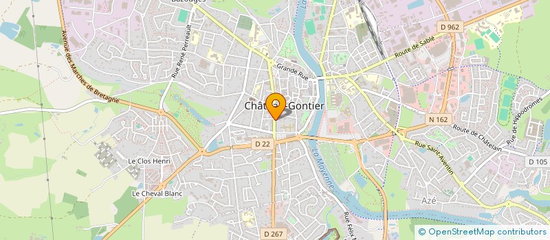 localisation de l'entreprise SARL LINA FLEURS à CHATEAU-GONTIER-SUR-MAYENNE
