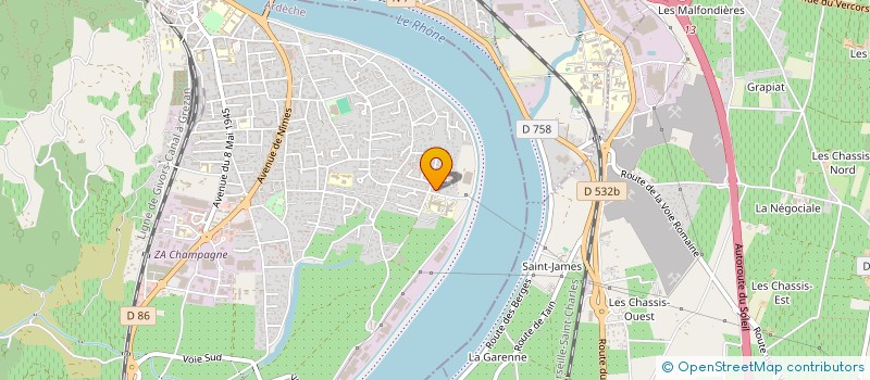 localisation de l'entreprise SARL LINEA GYM à TOURNON-SUR-RHONE