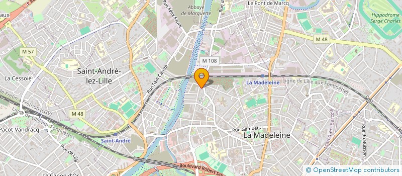 localisation de l'entreprise SARL LINEAFRANCE à LA MADELEINE