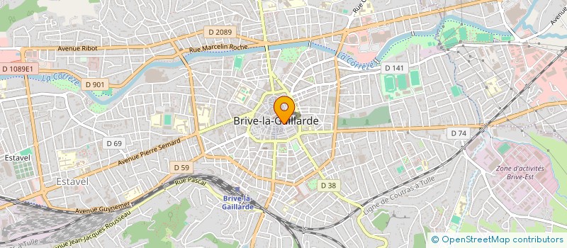 localisation de l'entreprise SARL LINGE ET BRODERIE à BRIVE-LA-GAILLARDE
