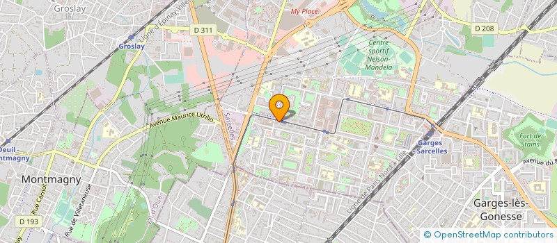 localisation de l'entreprise SARL LINO POSE ARMATURES à SARCELLES