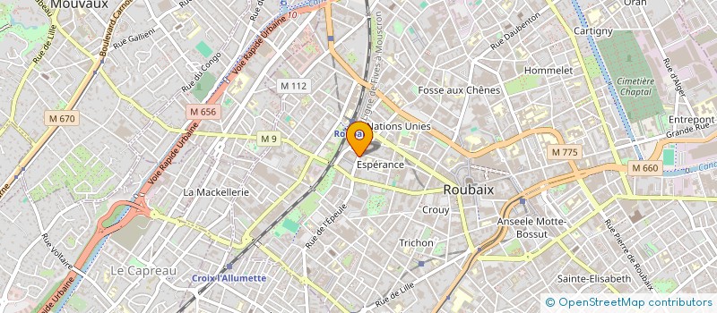 localisation de l'entreprise SARL LINON  ROUBAIX